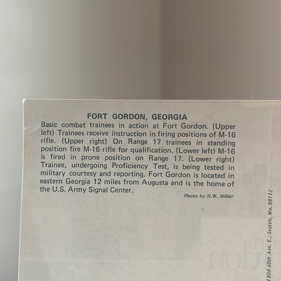 Fort Gordon Georgia Vintage Postcard - Picture 3 of 5
